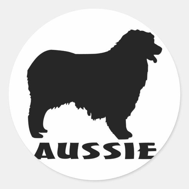 Sticker Rond 1815042007 Aussie (Animales) (Devant)