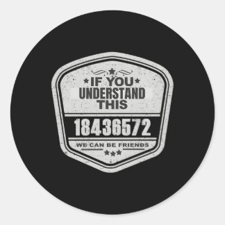 Sticker Rond 18436572 Magnifique commande de tir V8 passionné d