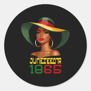 Sticker Rond 1861 : Les femmes célèbrent la Journée de la liber
