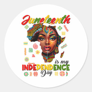 Sticker Rond 1865, 1865, C'Est Mon Jour De L'Indépendance Afriq