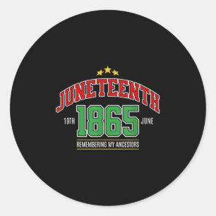 Sticker Rond 1865, en souvenir de mes ancêtres
