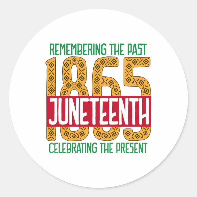 Sticker Rond 1865 juin 1865 (Devant)