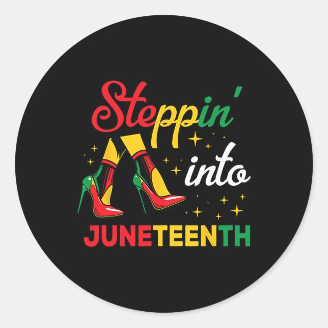 Sticker Rond 1865 Junetten Black Queen Stronge Smart (Devant)