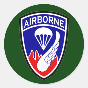 Sticker Rond 187th Régiment d'infanterie aéroportée SSI