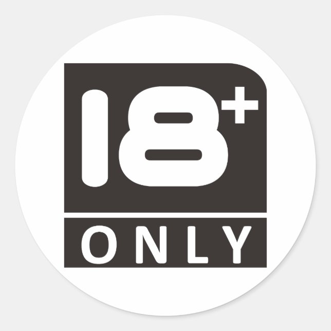 Sticker Rond 18 dix-huit (Devant)