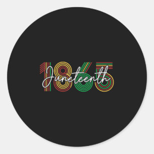 Sticker Rond 18 juin 1865 Chemises Femmes Hommes 19 juin 1865 F