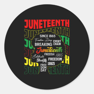 Sticker Rond 18 juin 1865 Journée de la liberté Africaine 19 ju