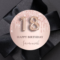 18e anniversaire rose or parties scintillant rose