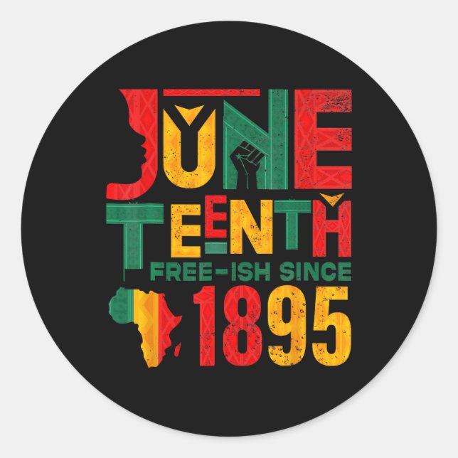 Sticker Rond 18e Junte de Libre depuis 1865 3 (Devant)