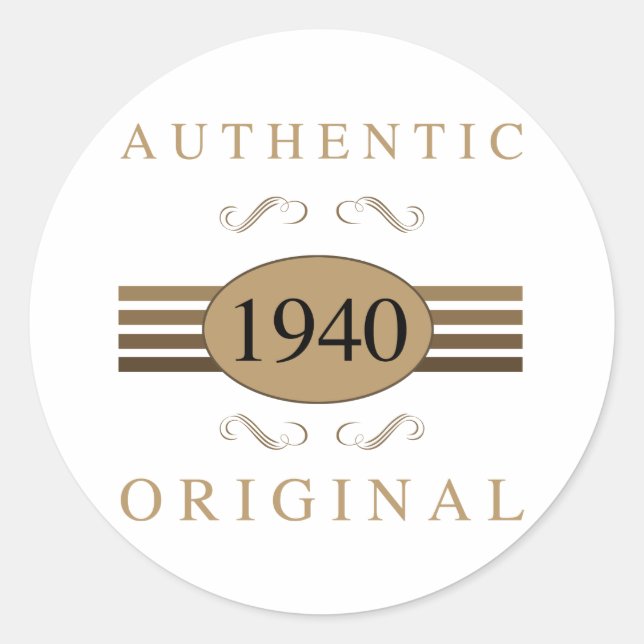 Sticker Rond 1940 Original 80e anniversaire (Devant)