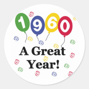 Sticker Rond 1960 Un grand anniversaire