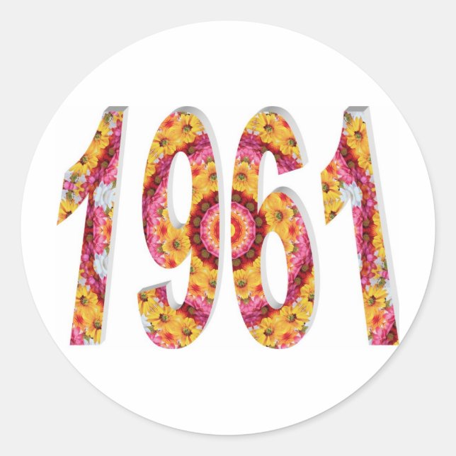 STICKER ROND 1961 (Devant)