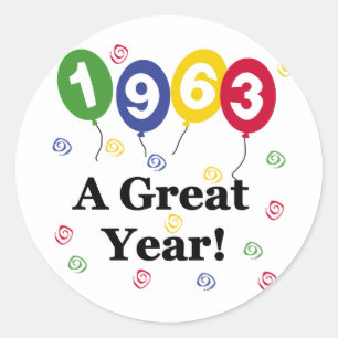 Sticker Rond 1963 Un grand anniversaire