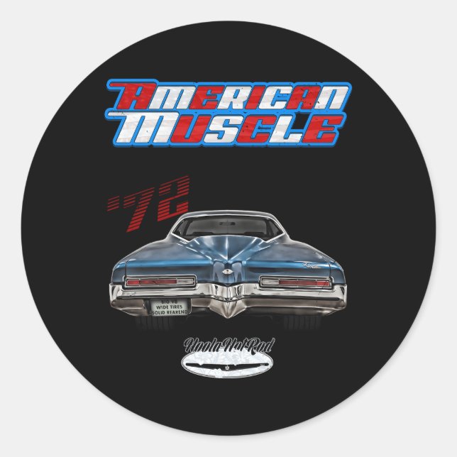 Sticker Rond 1972 72 Riviera Boattail Grangrandsportgs455 (Devant)