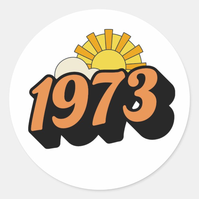 STICKER ROND 1973 (Devant)