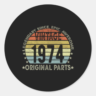 Sticker Rond 1974 Original P 49E