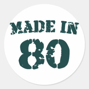 STICKER ROND 1980