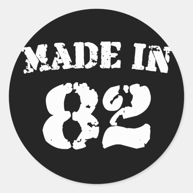 STICKER ROND 1982 (Devant)