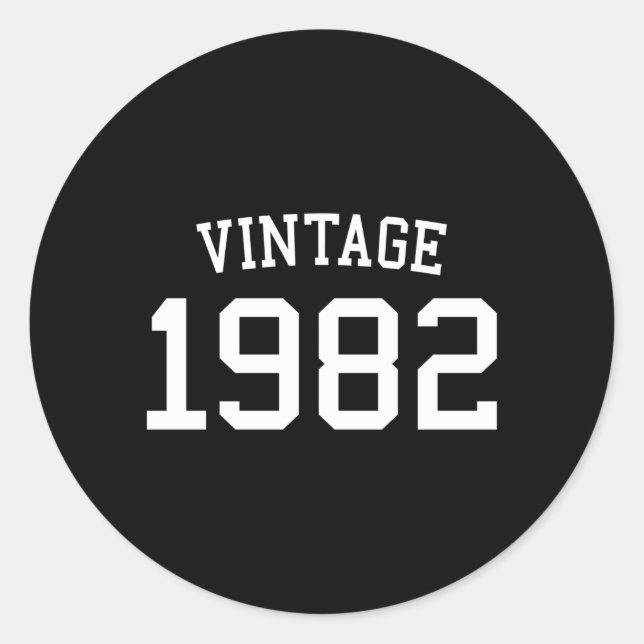 Sticker Rond 1982 41 Pour Et 41Ème (Devant)