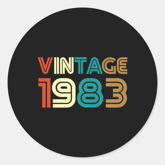 STICKER ROND 1983 40E (Devant)