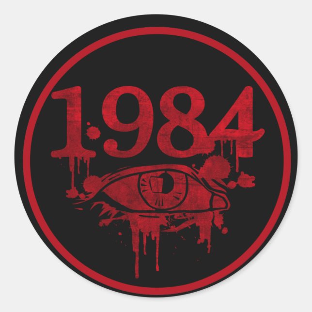 STICKER ROND 1984 (Devant)