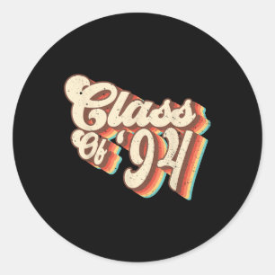 Sticker Rond 1994 Cl Réunion Rétro Cl De 94 Diplômés Du Lycée
