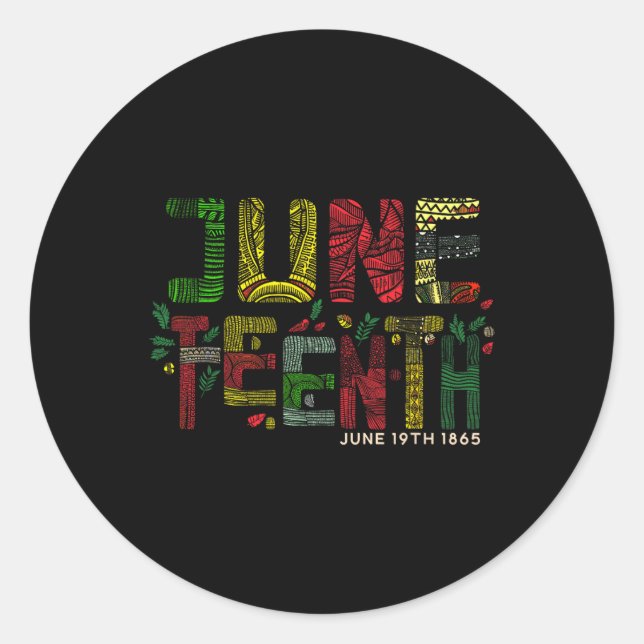 Sticker Rond 19 juin 1865 (Devant)