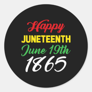 Sticker Rond 19 juin 1865