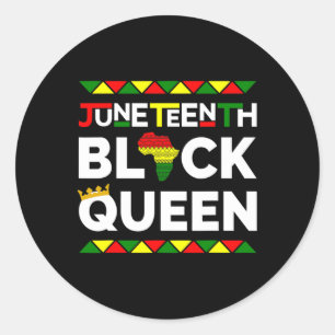 Sticker Rond 19 juin Journée de la liberté de la Reine noire 19