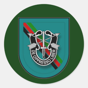 Sticker Rond 19ème SFG (A) - service en Afghanistan uA