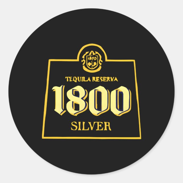 Sticker Rond 1 800 Tequilas Relaxées (Devant)