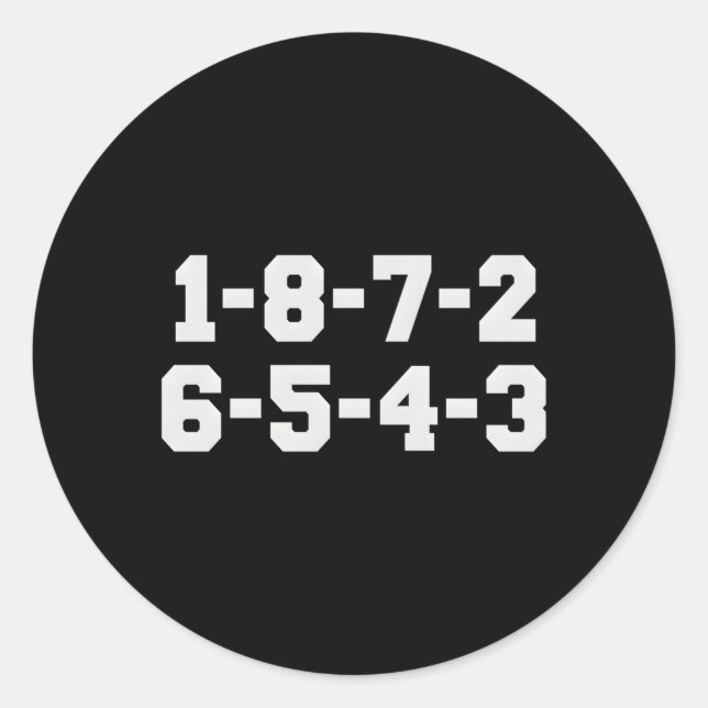 STICKER ROND 1-8-7-2-6-5-4-3 (Devant)