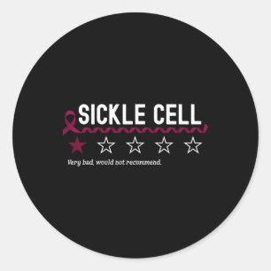 Sticker Rond 1 Étoile Notation Sickle Cell Sensibilisation Funn