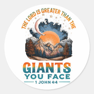 Sticker Rond 1 Jean 4:4