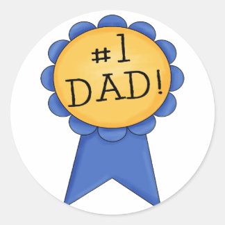Sticker Rond #1 Papa (ruban)