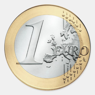 Sticker Rond 1 pièce EURO