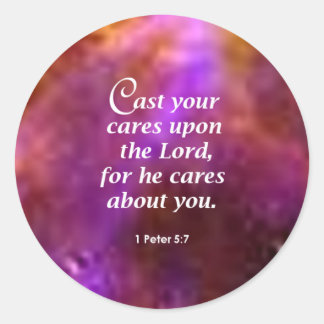 Sticker Rond 1 Pierre 5:7