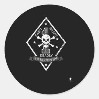 Sticker Rond 1Er Bataillon Recon