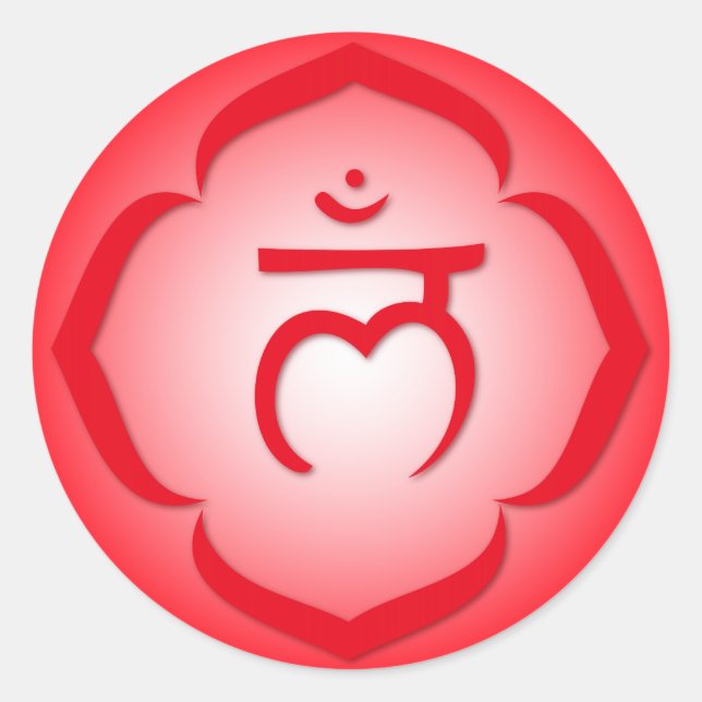 Sticker Rond 1er Chakra - Muladhara (Devant)