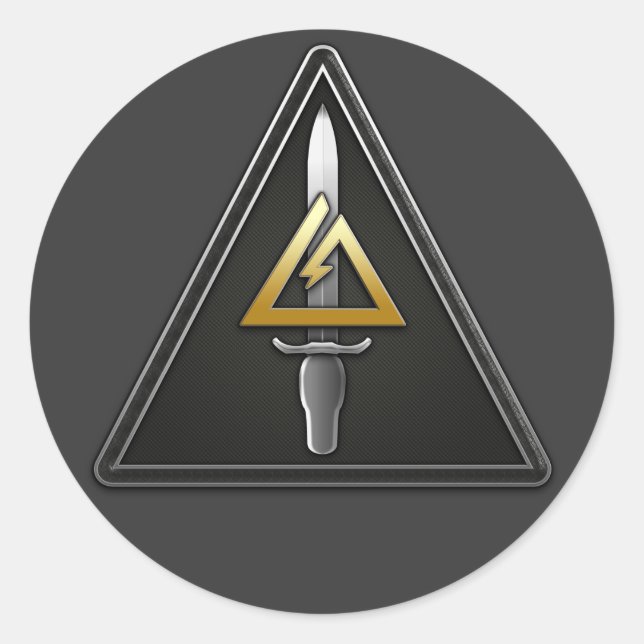 Sticker Rond 1er détachement opérationnel des forces spéciales  (Devant)