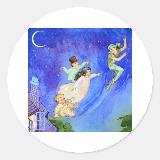 STICKER ROND 1ER ÉTOILE À DROITE, DIRECTEMENT JUSQU'AU MATIN (Devant)