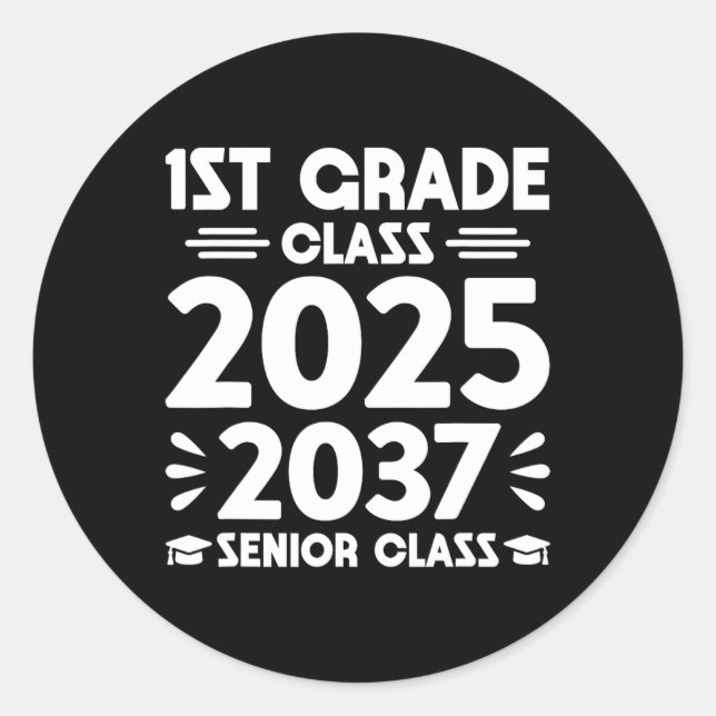 Sticker Rond 1Er Grade Cl De 2025 Future Cl Senior De 2037 (Devant)