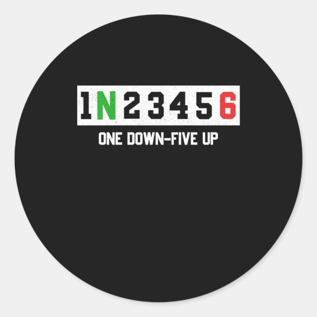 Sticker Rond 1N23456 Motorcycle motocycliste motocycliste (Devant)