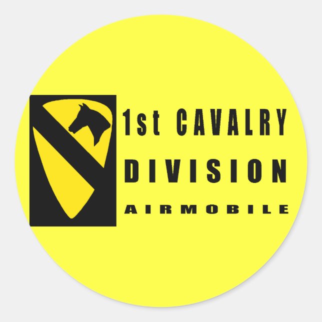 Sticker Rond 1re DIVISION DE CAVALRY (Devant)