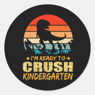 Sticker Rond 1st Day of Kindergarten