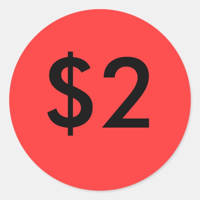 STICKER ROND $2 (Devant)