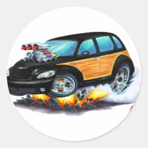 Sticker Rond 2008-10 PT Cruiser Black Woodie
