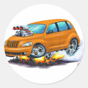 Sticker Rond 2008-10 PT Cruiser Orange Car