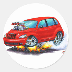 Sticker Rond 2008-10 voiture de rouge de croiseur de pinte