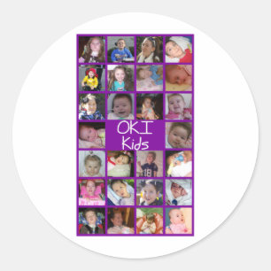 Sticker Rond 2010 enfants d'OKI